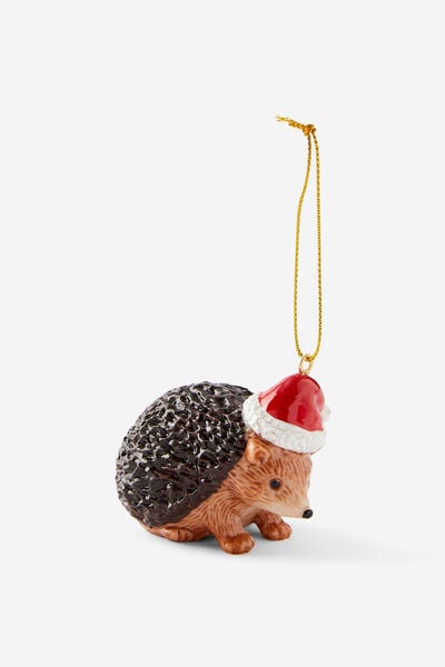 Resin Christmas Ornament, HEDGEHOG