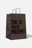 Get Stuffed Gift Bag - Large, THIS IS YOUR PRESENT BLACK - alternate image 1