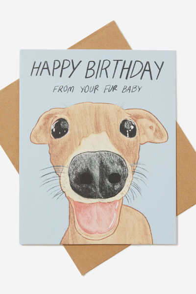 Nice Birthday Card, HAPPY BDAY FROM YOUR FUR BABY