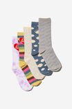 Box Of Socks, LCN CLC PASTEL CARE BEARS (S/M) - alternate image 2