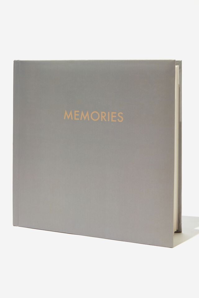Large Square Photo Album, GREY MEMORIES