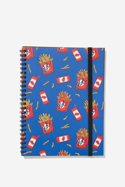 A5 Spinout Notebook Recycled, HOT FRIES