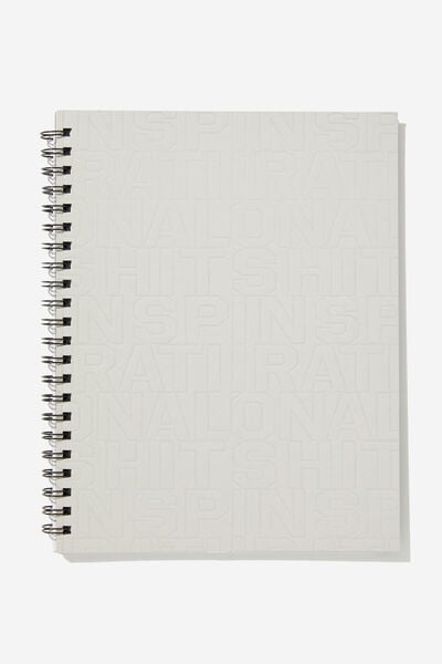 A4 Campus Notebook, INSPIRATIONAL SH*T DEBOSSED!