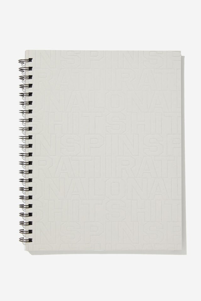 A4 Campus Notebook, INSPIRATIONAL SH*T DEBOSSED!