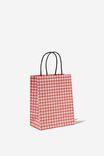 Get Stuffed Gift Bag - Small, TRUE RED GINGHAM - alternate image 1