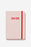 A5 Weekly 18Mth Mid Year 24/25 Buffalo Diary, BALLET BLUSH FRENCH RED - alternate image 1