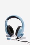 Mic Drop Led Headphone, DENIM BLUE