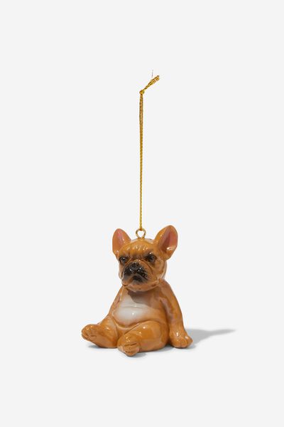 Resin Christmas Ornament, FRENCHIE