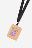Card Holder With Lanyard, TROPICAL PEACH OPTIMISTIC STATE - alternate image 1