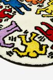 Keith Haring Floor Rug, LCN KEI KEITH HARING ROUND PEOPLE BRIGHTS - alternate image 3