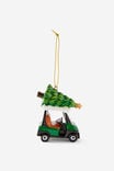 GOLF CART WITH TREE