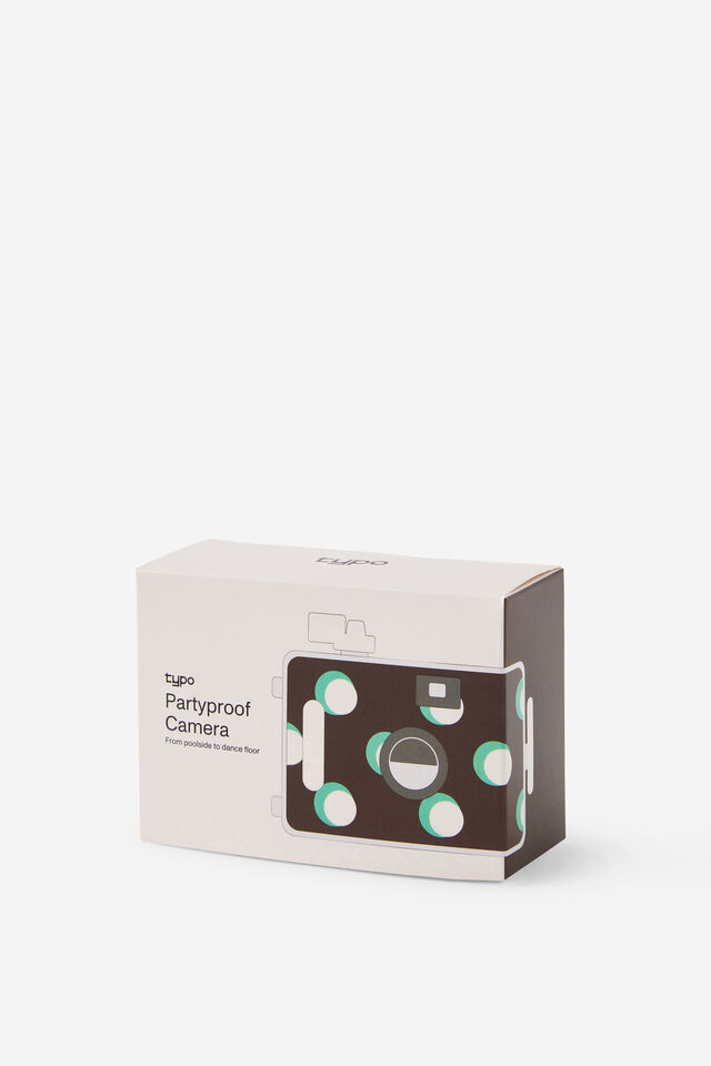 Partyproof Underwater Camera, ESPRESSO MINTY POLKA