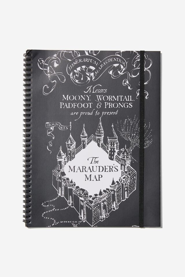 Harry Potter A4 Spinout Notebook, LCN WB MARAUDERS MAP