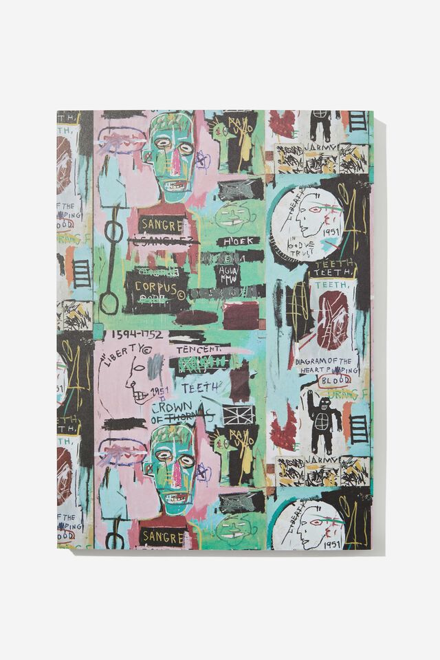 Basquiat A4 Stitch Bound Sketch Book, LCN BSQ MULTI YARDAGE