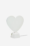 Infinity Mirror Desk Lamp, PINK HEART - alternate image 2