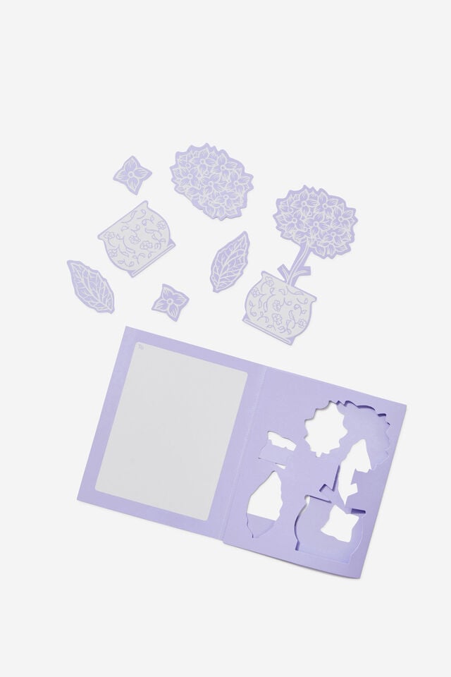 Luxe Nice Card, PICKED THIS FLOWER LILAC POP-OUT