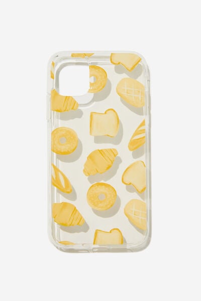 Graphic Phone Case Iphone 11, BREAD / CLEAR