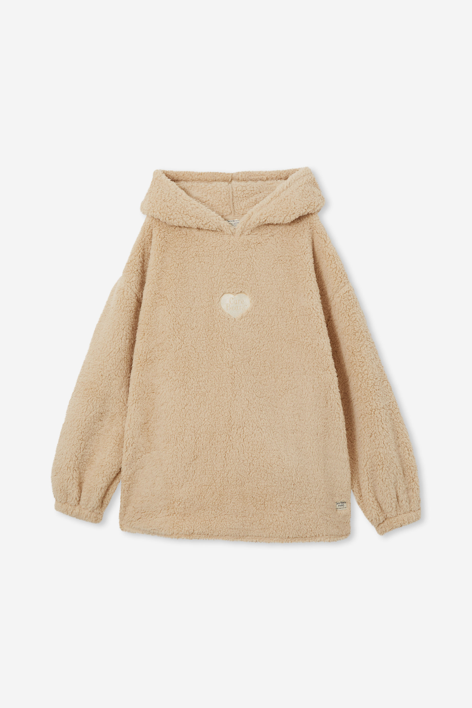 Collab Teddy Slounge Around Oversized Hoodie