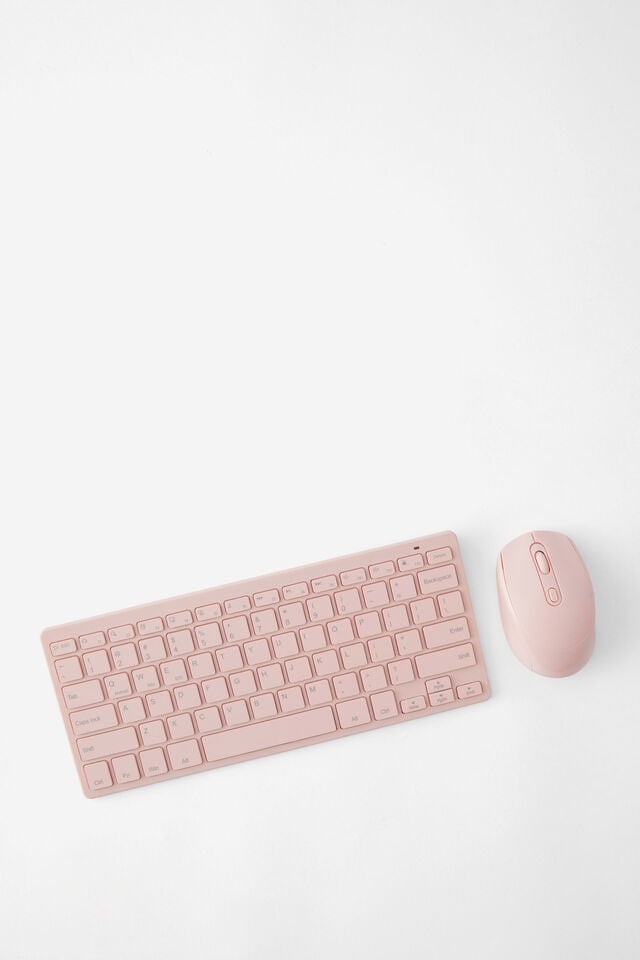 Wireless Keyboard And Mouse Set, BALLET BLUSH