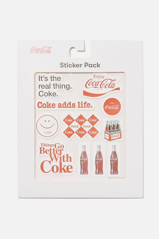 Licensed Sticker Pack, LCN COK COCA COLA