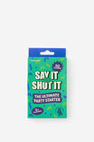 Lets Replay - Say It Or Shot It Mini Card Game, MULTI - example image 2