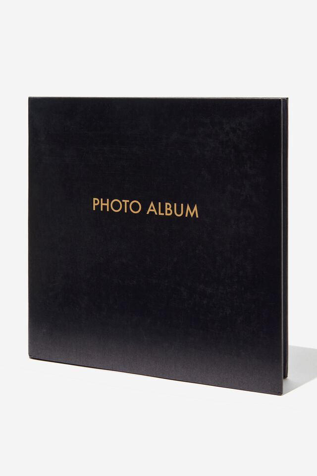 Square 6X4 Photo Album, BLACK