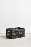 Small Foldable Storage Crate, BLACK - alternate image 3