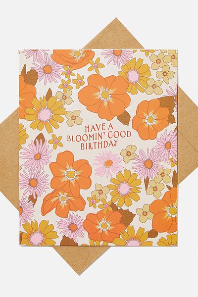 Nice Birthday Card, BLOOMIN GOOD BIRTHDAY