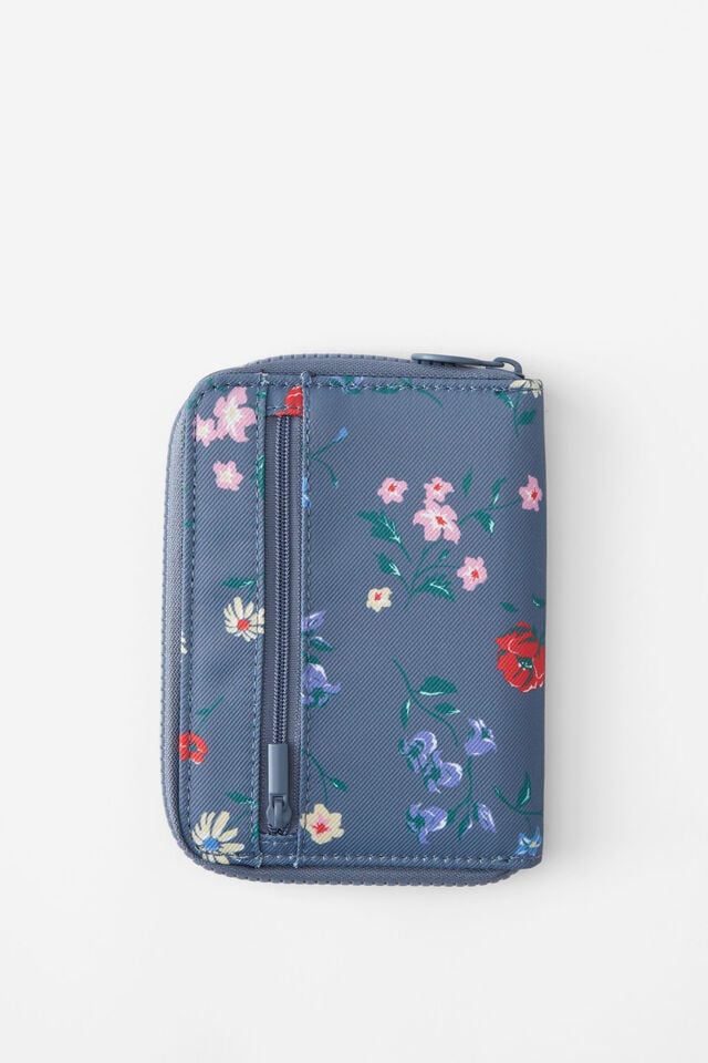 Traveller Passport Holder, WILDFLOWER STORM BLUE