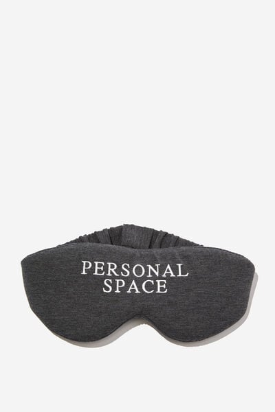 Off The Grid Eyemask, PERSONAL SPACE CHARCOAL