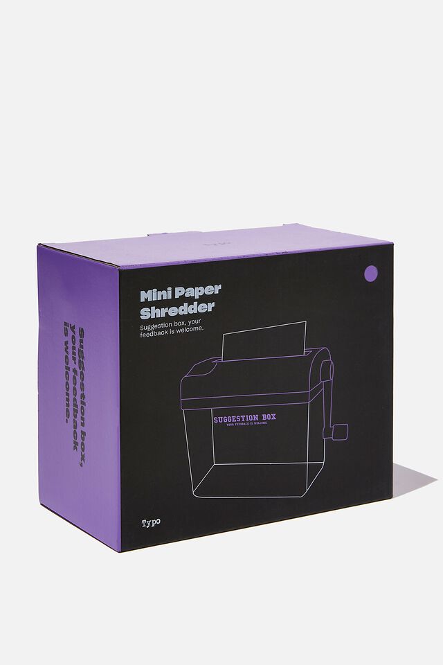Mini Paper Shredder, ELECTRIC PURPLE