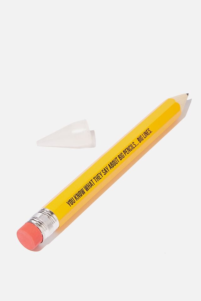 Giant Pencil, YELLOW BIG LINES