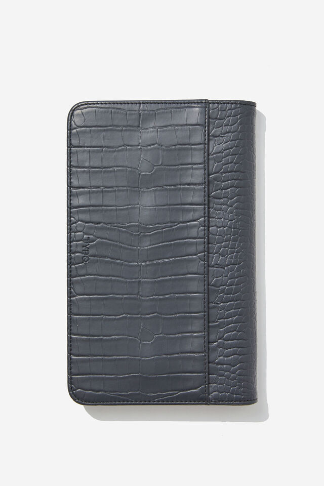 Personalised Off The Grid Travel Wallet, BLACK TEXTURED