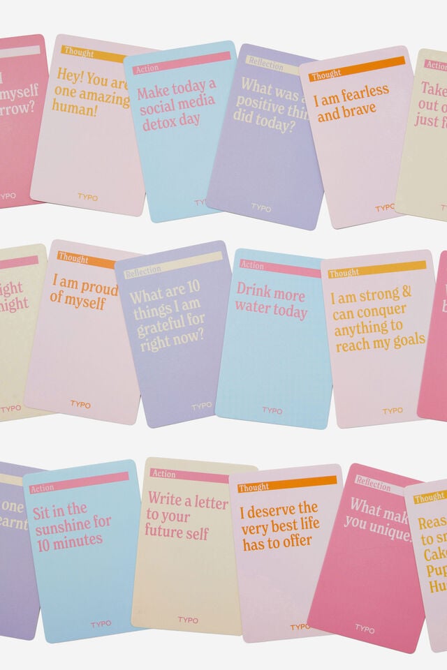 Mini Affirmation Cards, DAILY AFFIRMATIONS PASTELS