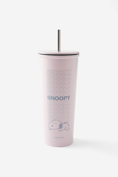 Collab Metal Smoothie Cup, LCN PEA SNOOPY REPEAT