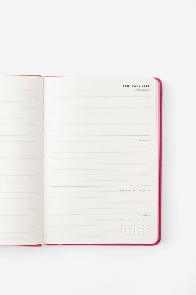 2025 A5 Weekly Buffalo Diary, SUMMER PLUM NEON