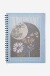 A4 Campus Notebook, THE MOON MADE ME DO IT FLORAL - alternate image 1
