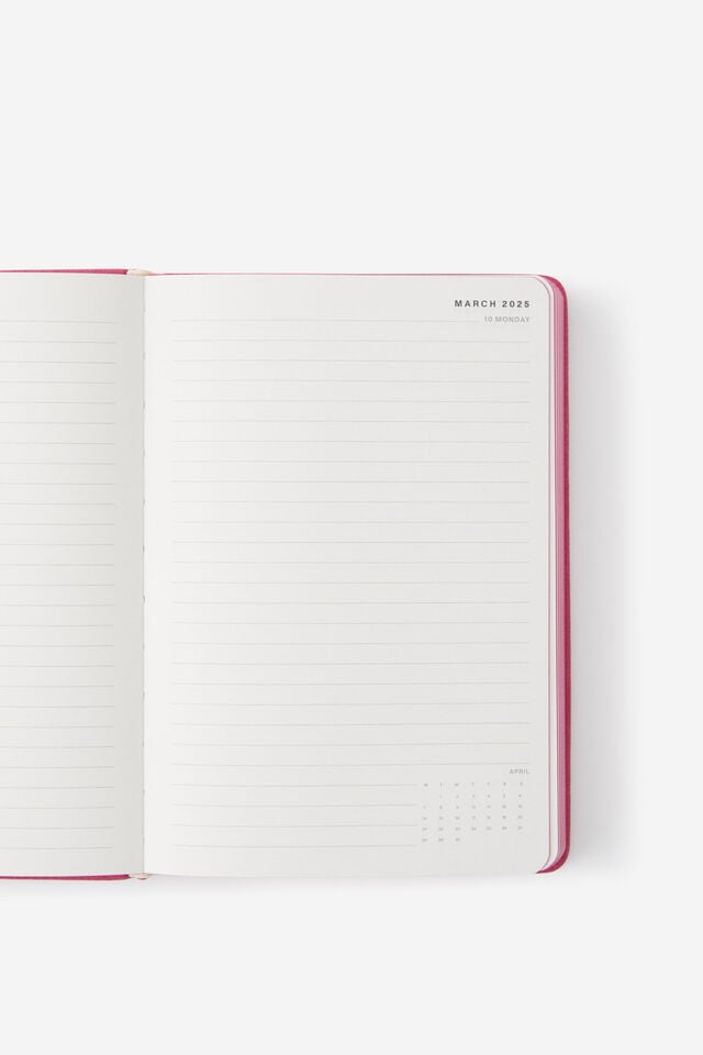 2025 A5 Daily Buffalo Diary, SUMMER PLUM NEON