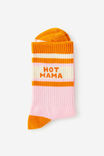 Mid Crew Relative Energy Socks, HOT MAMA - example image 3