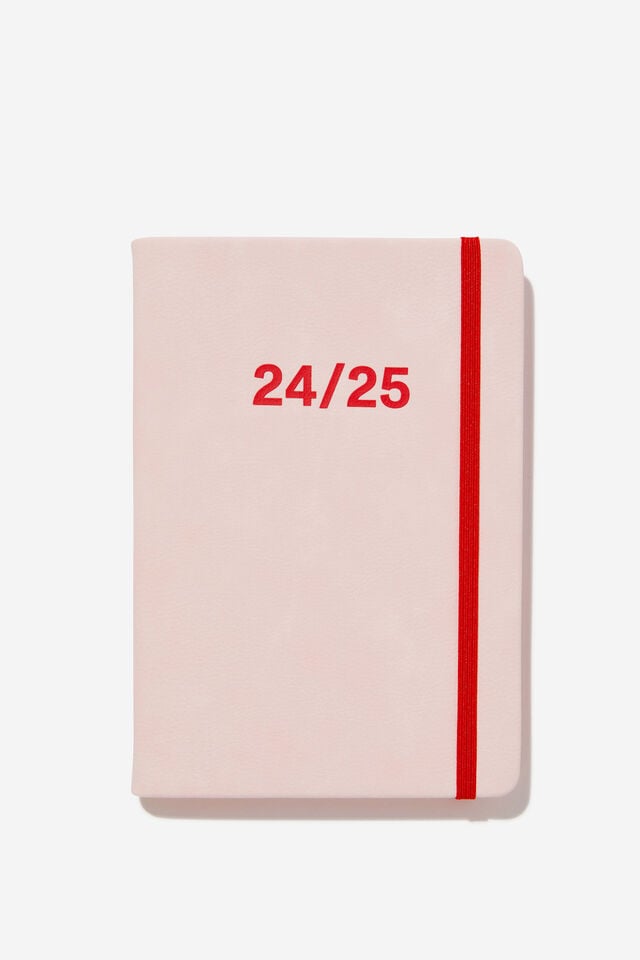 2024 25 A5 Weekly Buffalo Diary, BALLET BLUSH FRENCH RED