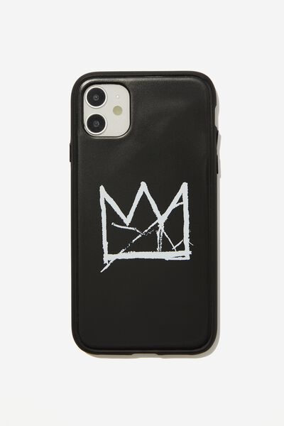 Collab Protective Case Iphone 11, LCN BSQ CROWN/BLACK