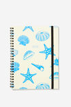 A5 Spinout Notebook, GO WITH THE FLOW COASTAL - alternate image 1