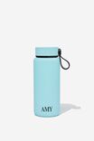 Personalised On The Move Drink Bottle 350Ml, MINTY SKIES - alternate image 1