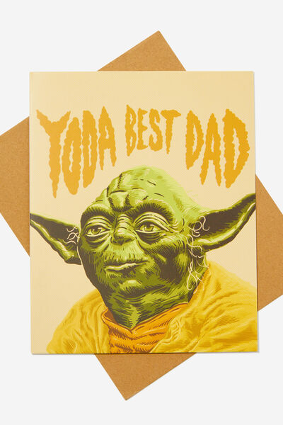Fathers Day Card 2024, LCN LUC YODA BEST DAD