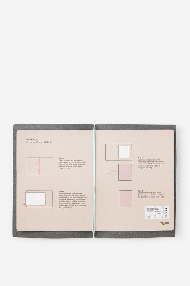 Personalised A5 Notebook Cover, ESPRESSO