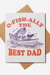 Fathers Day Card 2023, O-FISH-ALLY THE BEST DAD - alternate image 1