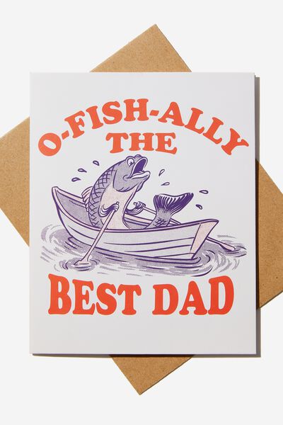 Fathers Day Card 2023, O-FISH-ALLY THE BEST DAD