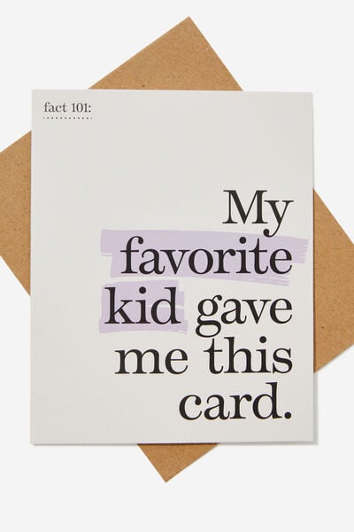 Love Card, MY FAVORITE KID PURPLE