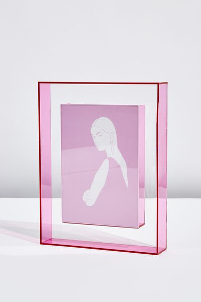 A4 Duo Acrylic Frame, NEON PINK