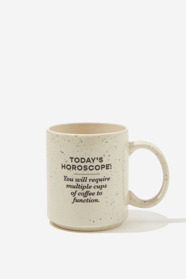 Limited Edition Horoscope Mug, HOROSCOPE CUPS OF COFFEE SPECKLE
